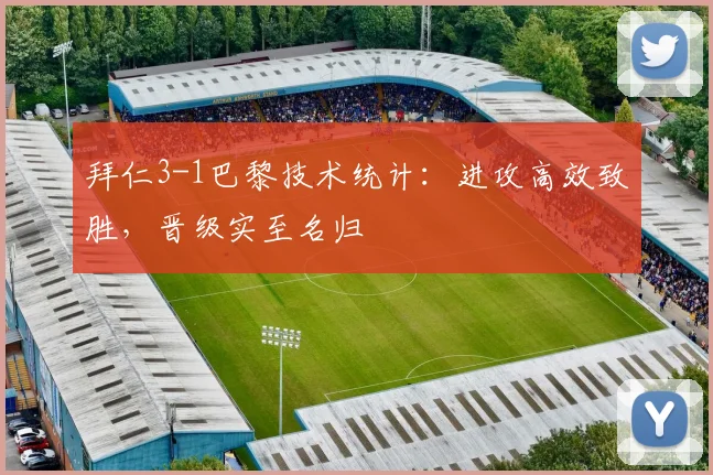 拜仁3-1巴黎技术统计:进攻高效致胜,晋级实至名归