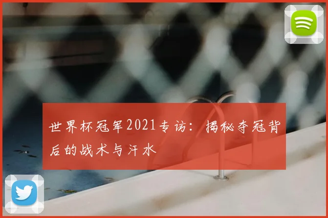 世界杯冠军2021专访：揭秘夺冠背后的战术与汗水